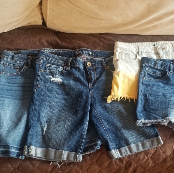 Bundle if 5 denim Shorts Girls Size XL 14/16 - Picture 1 of 7